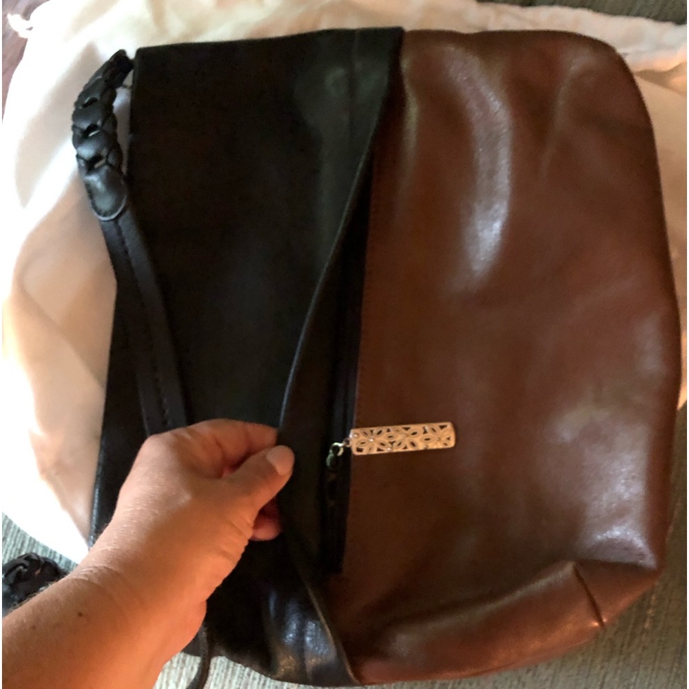 Black and brown Brighton purse. Light use. Comes with white Brighton bag.